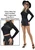 Madeleine glossy sheer nylon long sleeve top | Pearl & Poseidon