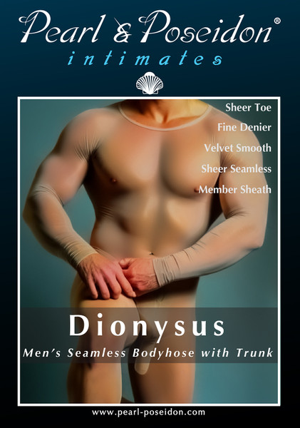 Dionysus mens seamless full bodystocking with member sheath | Pearl & Poseidon