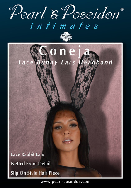 Coneja lace bunny ears headband lingerie accessory | Pearl & Poseidon