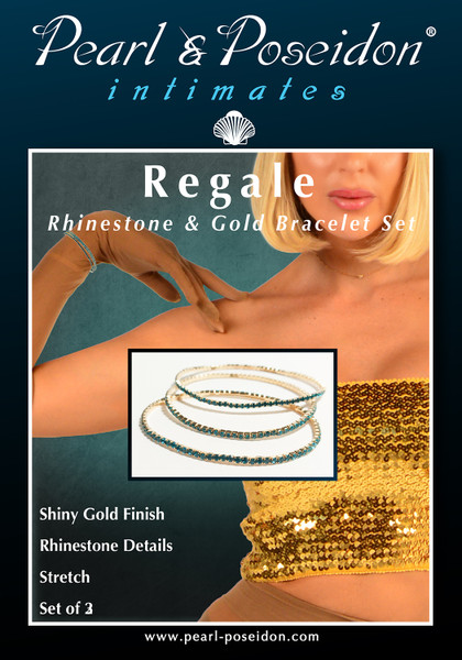 Regale rhinestone slip on bracelets set of 3 | Pearl & Poseidon