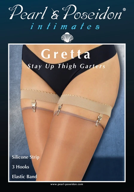 Gretta thigh garters belt for hosiery stockings | Pearl & Poseidon