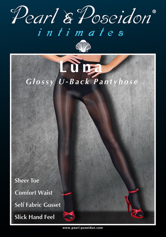 Luna - Glossy Pantyhose with Sheer 