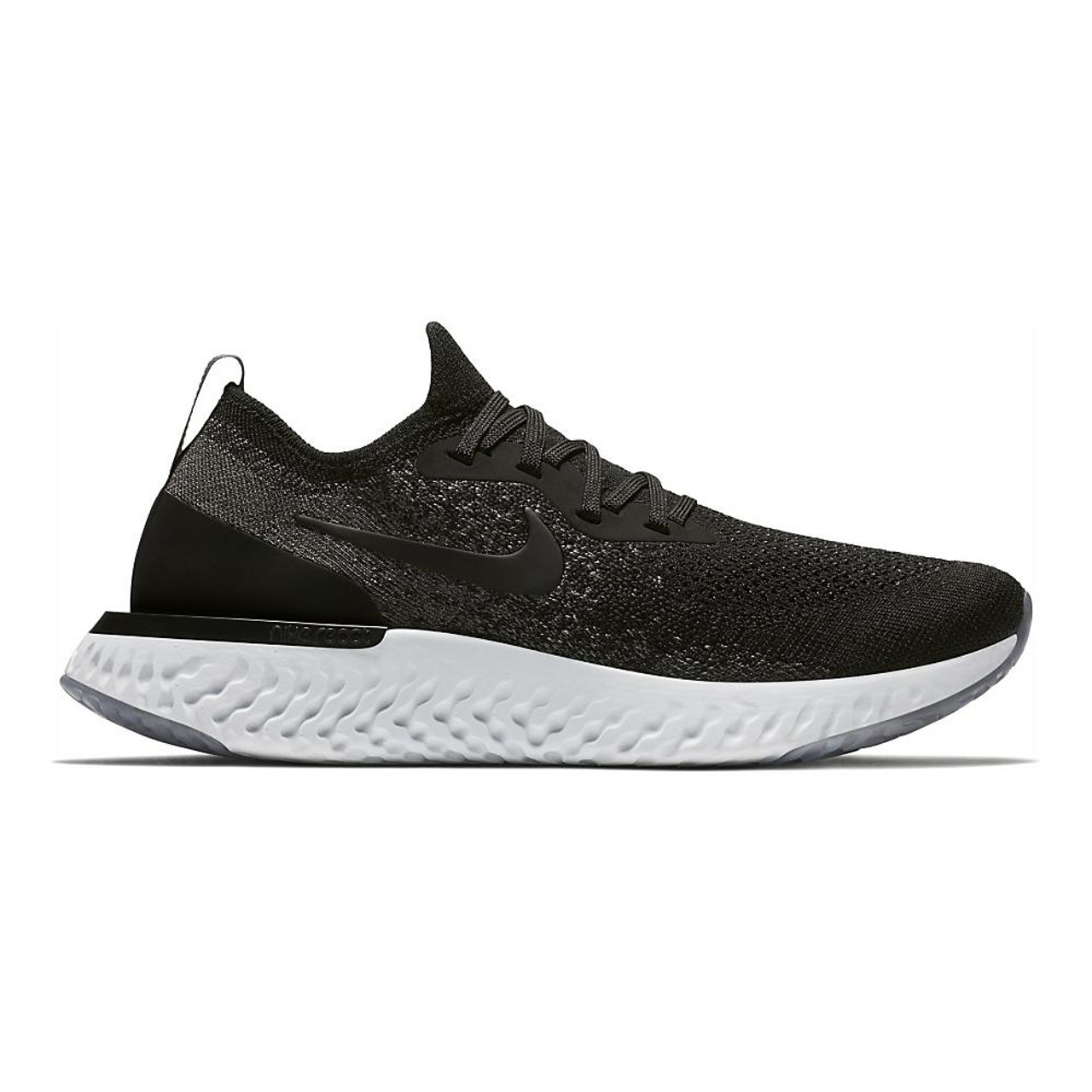 women's nike epic react flyknit black and white