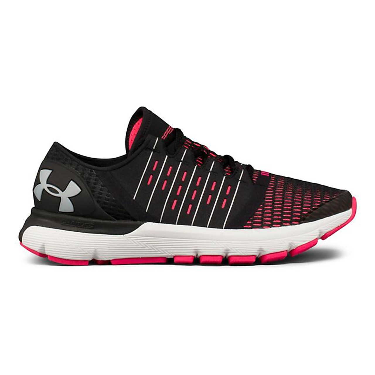 black and pink under armour shoes