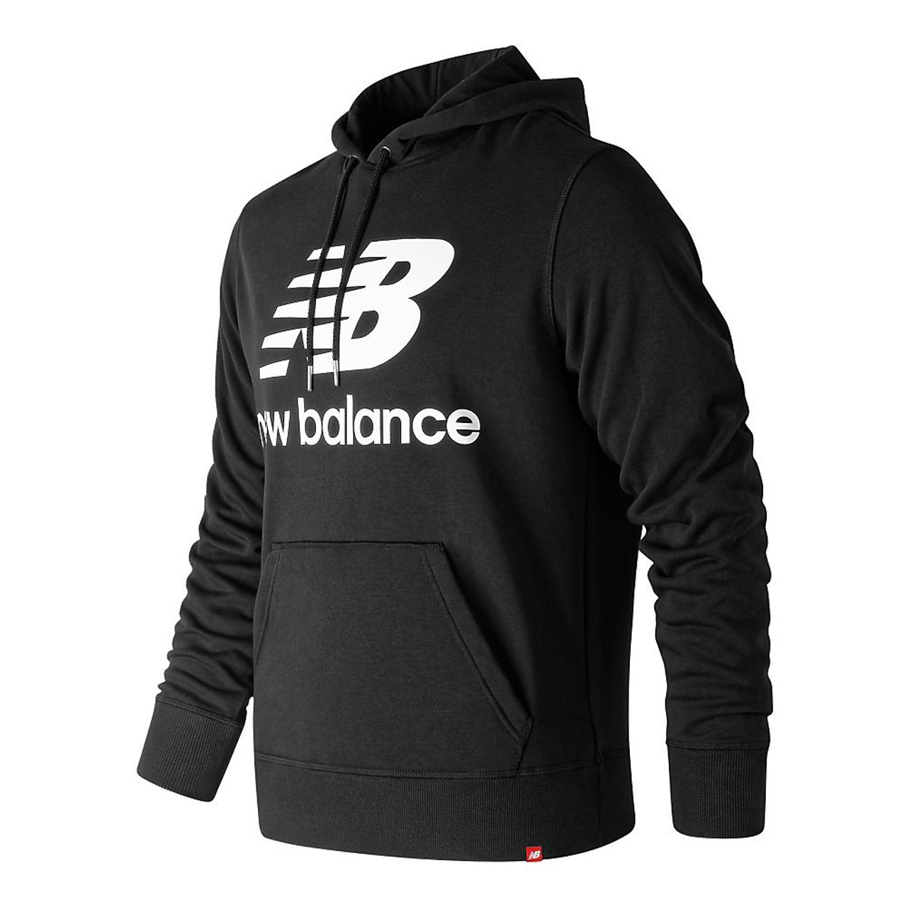 new balance essentials stacked logo po hoodie