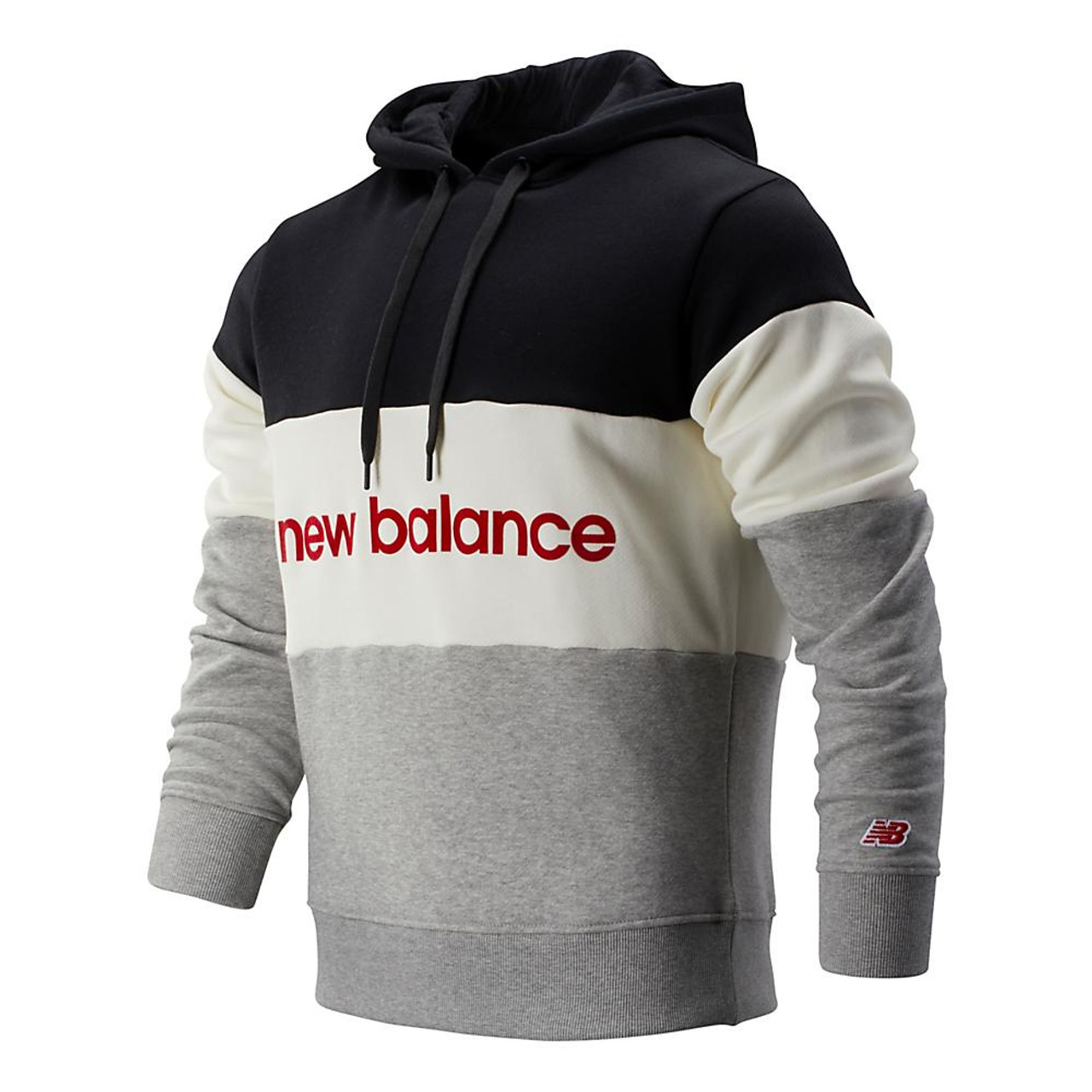 new balance hoodie white