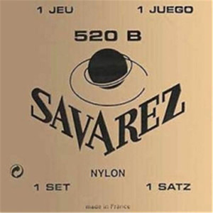 JEU DE CORDES GUITARE CLASSIQUE SAVAREZ 520B TIRANT FAIBLE