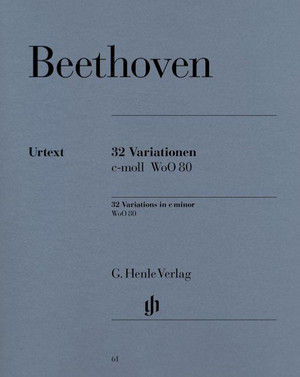 BEETHOVEN - VARIATIONS WoO 80 Nos 1-32 DO MINEUR - PIANO