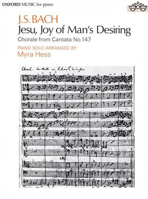 BACH JEAN SEBASTIEN - JESU JOY OF MAN'S DESIRING BWV147 (ARR.MYRA HESS) - PIANO