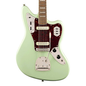 vue face du corps de la GUITARE ELECTRIQUE SQUIER CLASSIC VIBE 70s JAGUAR - Surf Green