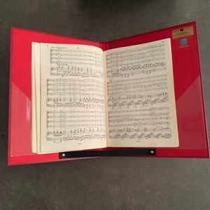 PORTE- PARTITION CLASSIQUE ROUGE
