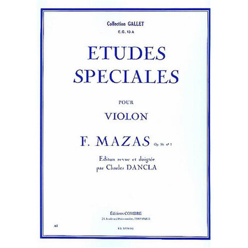 MAZAS JACQUES FEREOL - ETUDES SPECIALES OP.36 VOL.1 POUR VIOLON