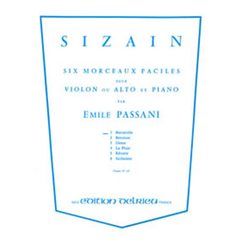 PASSANI EMILE - SIZAIN 1 : BARCAROLLE - VIOLON