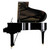 vue de côté du PIANO 1/2 QUEUE YAMAHA C3X PE
