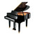 vue de 3/4 face du PIANO 1/4 QUEUE YAMAHA GB1K PE