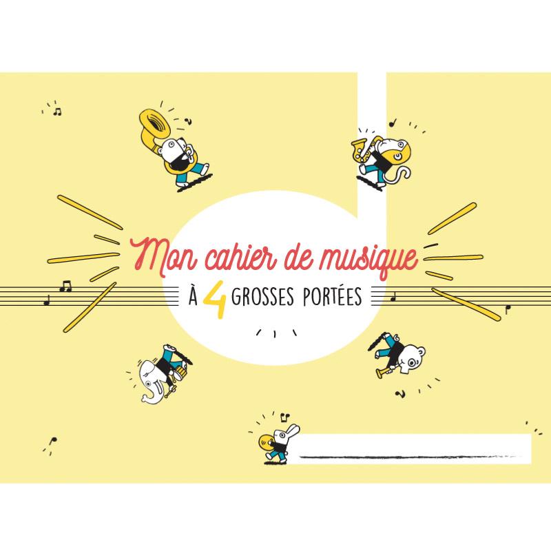 Cahier de Musique 4 Grosses Portees E4