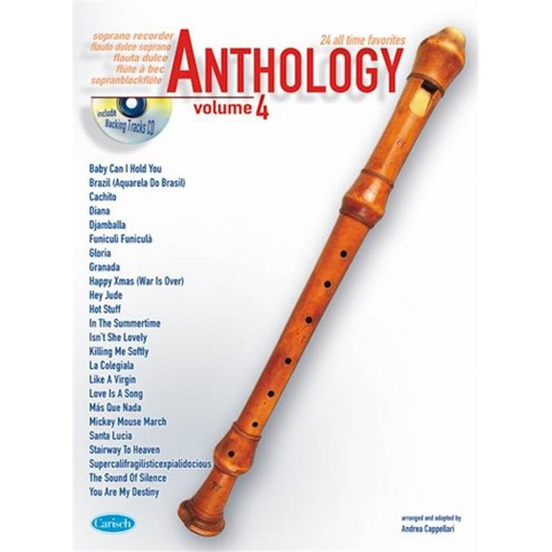 Compilation - Anthology Flute A Bec Vol.4 24 All Time Favorites + Cd