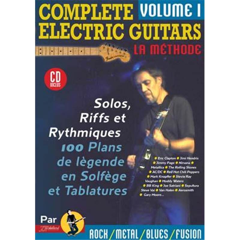 Rebillard Jean Jacques - Complete Electric Guitars la Methode Vol.1 + Cd