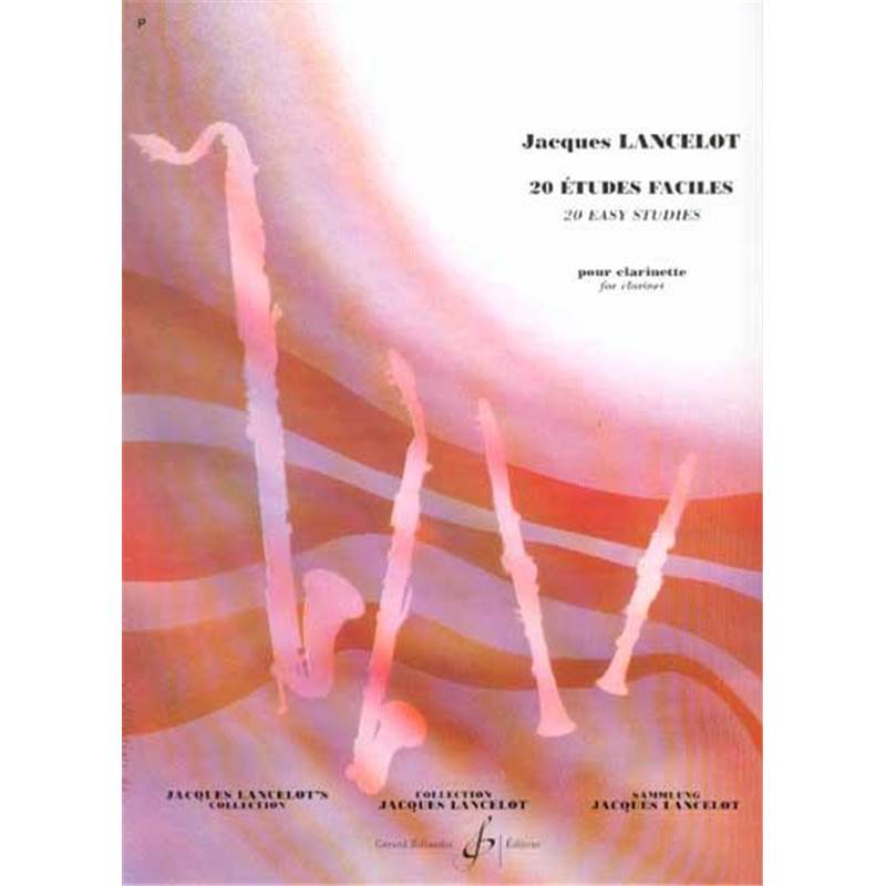 Lancelot Jacques - 20 Etudes Faciles pour Clarinette