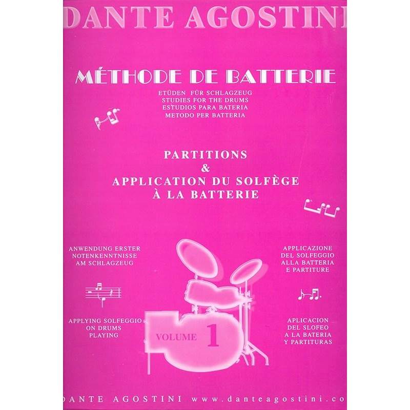 Agostini Dante - Methode de Batterie Vol.1 : Solfege - Batterie