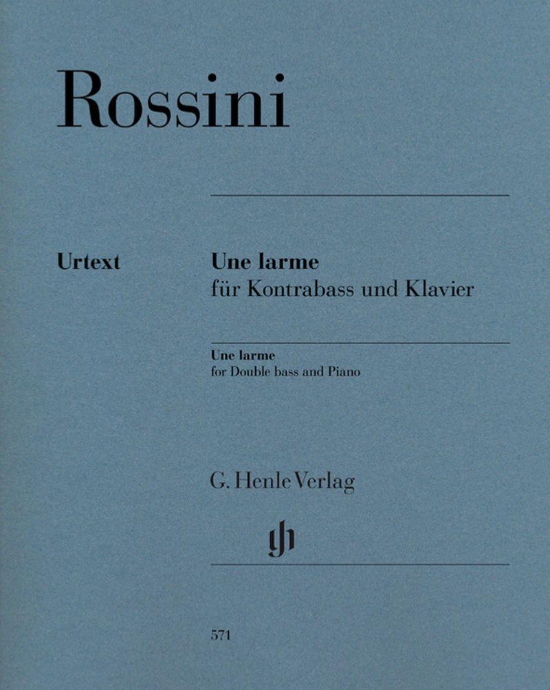 Rossini Gioacchino - Une Larme - Contrebasse et Piano