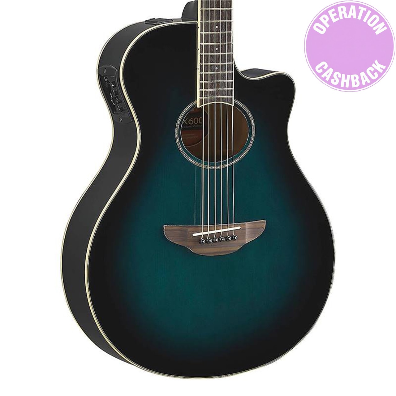 Guitare Folk Electro-acoustique Yamaha APX 600 Oriental Blue Burst