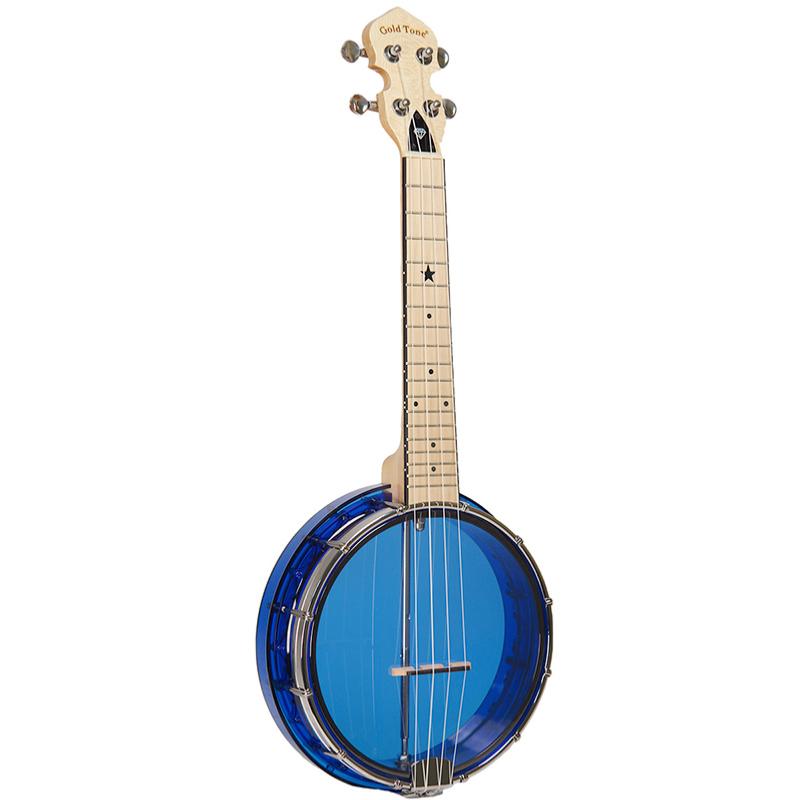 Ukulele Banjo Gold Tone Little Gem Lg-s Blue Sapphire