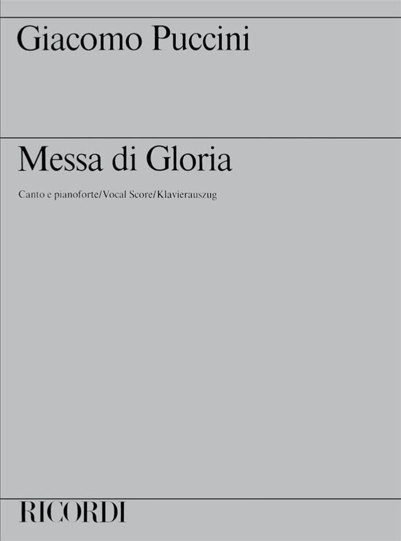 Puccini Giacomo - Messa Di Gloria - Vocal Score (chant et Piano)