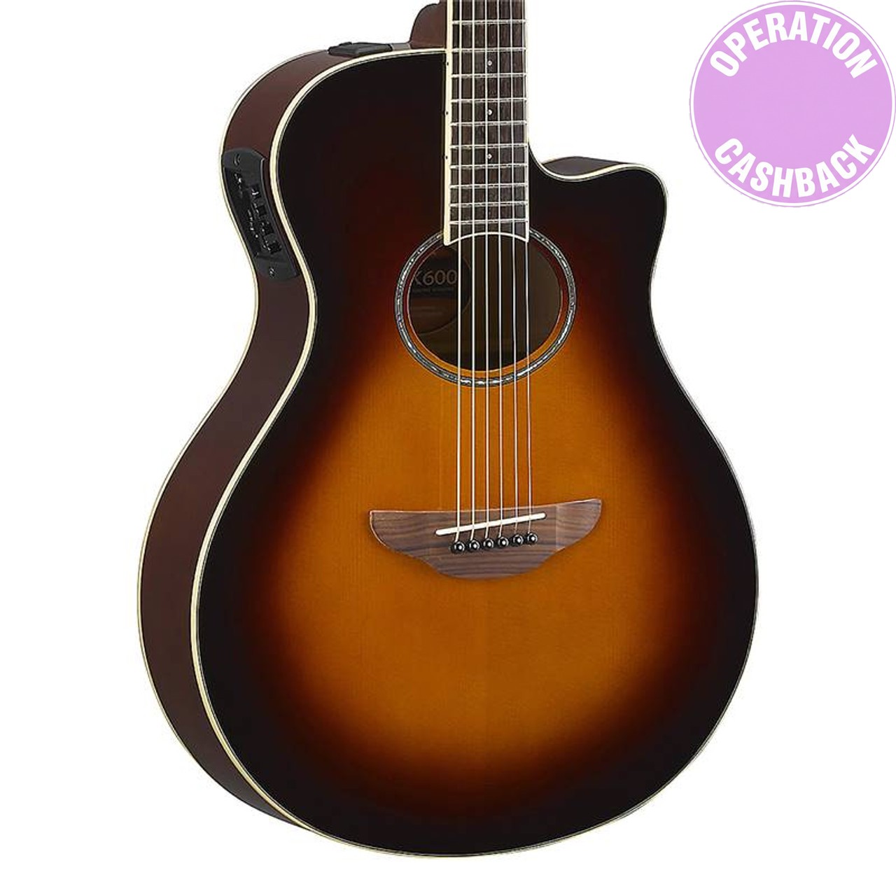 Guitare Folk Electro-acoustique Yamaha APX 600 OVS Old Violin Sunburst