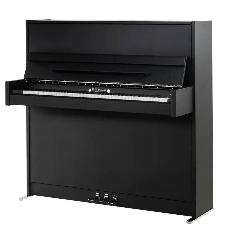 Piano Droit Wilhelm Schimmel W 114 Modern - Noir Supermat