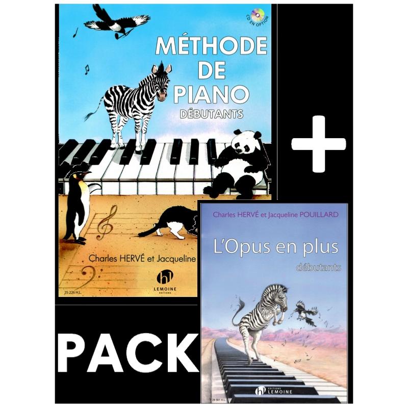 Hervé / Pouillard - Pack Méthode de Piano Débutants - L'opus en Plus