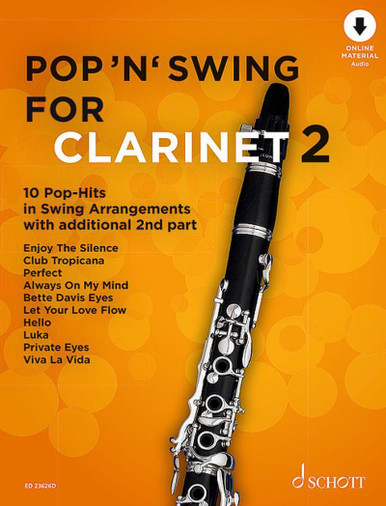 Pop 'n' Swing For Clarinet V2 +audio Online - 1 ou 2 Clarinettes