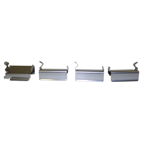 Crown Automotive 5019985K Front Brake Pad Spring Kit for 2002-2007 KJ Liberty, Includes 4 Clips - Metal