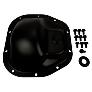 Crown Automotive 5012842AA Differential Cover for 1999-2004 WJ, WG Grand Cherokee w/ Dana 44 Rear Axle, Includes Cover, Plug and Bolts