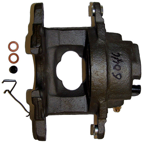 Crown Automotive J8124378 Left Front Brake Caliper for 1974-1978 Jeep SJ, J-Series, Less Pads - Gray Metal, Rubber, Sold Individually