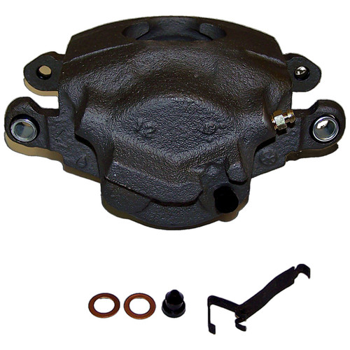 Crown Automotive J8124378 Left Front Brake Caliper for 1974-1978 Jeep SJ, J-Series, Less Pads - Gray Metal, Rubber, Sold Individually