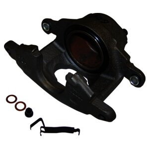 Crown Automotive J8124378 Left Front Brake Caliper for 1974-1978 Jeep SJ, J-Series, Less Pads - Gray Metal, Rubber, Sold Individually