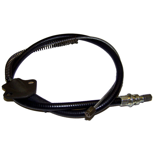 Crown Automotive J5352765 Rear Parking Brake Cable for 1974-1975 J-Series w/ 131" Wheelbase, Left or Right - Black Plastic, Rubber, Steel