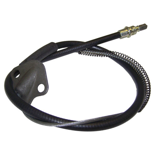 Crown Automotive J5352765 Rear Parking Brake Cable for 1974-1975 J-Series w/ 131" Wheelbase, Left or Right - Black Plastic, Rubber, Steel