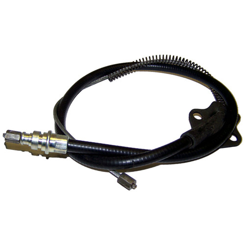 Crown Automotive J5352765 Rear Parking Brake Cable for 1974-1975 J-Series w/ 131" Wheelbase, Left or Right - Black Plastic, Rubber, Steel