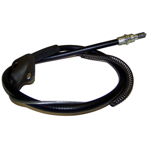 Crown Automotive J5352765 Rear Parking Brake Cable for 1974-1975 J-Series w/ 131" Wheelbase, Left or Right - Black Plastic, Rubber, Steel