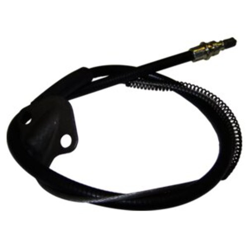 Crown Automotive J5352765 Rear Parking Brake Cable for 1974-1975 J-Series w/ 131" Wheelbase, Left or Right - Black Plastic, Rubber, Steel