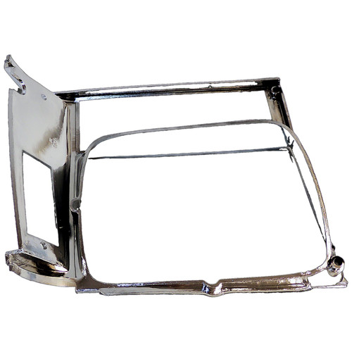 Crown Automotive 55002244 Right Chrome Headlight Bezel for 1984-1990 XJ Cherokee, 1986-1990 MJ Comanche - Chrome Plastic