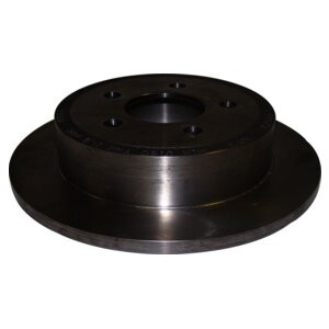 Crown Automotive 52128411AB Rear Brake Rotor for 2003-2006 Jeep TJ Wrangler w/ Rear Disc Brakes, 2003-2007 KJ Liberty - Cast Iron
