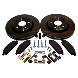 Crown Automotive 52089269K Front Disc Brake Service Kit for Jeep 2005-2010 WK, WH Grand Cherokee w/o SRT8 Package and 2006-2010 XK, XH