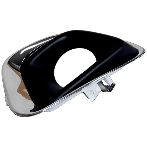 Crown Automotive 68213204AA Right Chrome Fog Lamp Bezel for 2014-2017 Jeep MK Compass - Black, Chrome Plastic, Sold Individually