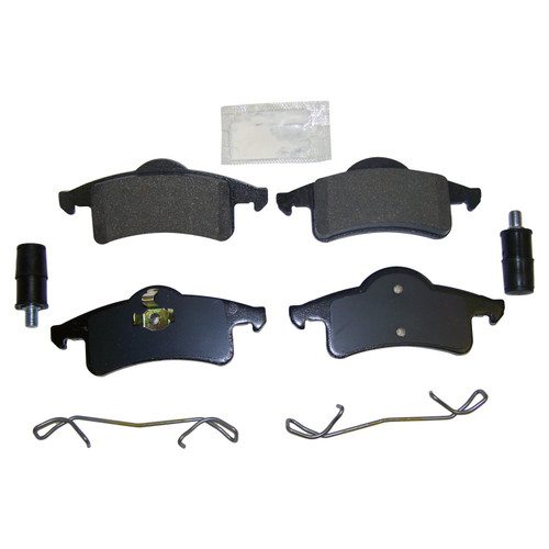Crown Automotive 5011970MK Rear Brake Pad Master Kit for 1999-2004 WJ, WG Jeep Grand Cherokee, Includes Pad Set, Caliper Pin Kit & Springs