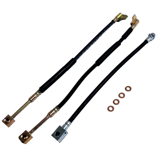Crown Automotive BHK4 Brake Hydraulic Hose Kit Front & Rear Left & Right - Fits 1987-1989 Jeep YJ Wrangler