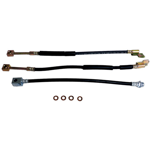 Crown Automotive BHK4 Brake Hydraulic Hose Kit Front & Rear Left & Right - Fits 1987-1989 Jeep YJ Wrangler