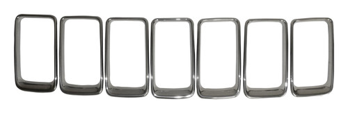 Crown Automotive 68285652AA Brushed Platinum Grille Insert Set for 2015-2016 Jeep WK Grand Cherokee - Platinum Plastic